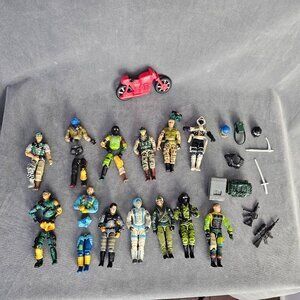 80's/90's G.I. Joe Action Figures Vintage Lot And Variety of Parts B1-52